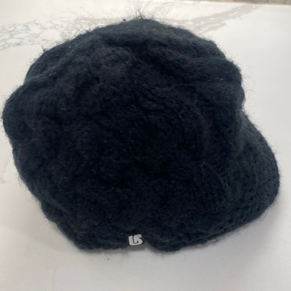Burton Beanie Hat Cap Black Ribbed Ski Snowboarding Stretch One Size